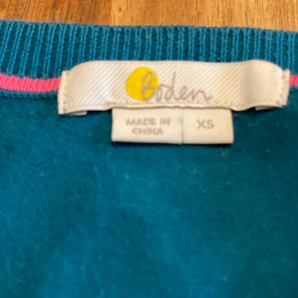 Boden Teal Cardigan XS - Picture 3 of 4